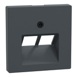 Merten Zentralplatte für Universal-Anschluss-Einsätze im Design System M, Typ 298014 anthrazit, Retail