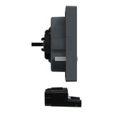 Merten Zentralplatte mit erhöhtem Berührungsschutz für Steckdose mit Kontrolllicht anthrazit, Retail