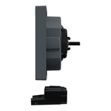 Merten Zentralplatte mit erhöhtem Berührungsschutz für Steckdose mit Kontrolllicht anthrazit, Retail