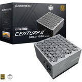Montech CENTURY II 1200, PC-Netzteil silber, 1x 12-Pin High Power GPU, 6x PCIe, Kabelmanagement, 1200 Watt