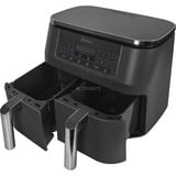 Ninja Dual Zone Heißluftfritteuse DZ300EU  grau/silber, 2.470 Watt, 2 Körbe je 3,8 Liter