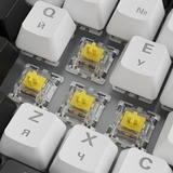 Sharkoon SKILLER SGK50 S3, Gaming-Tastatur weiß, RU-Layout, Gateron Yellow