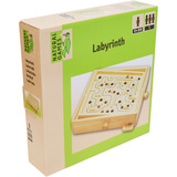 VEDES Holz Labyrinth 30 x 25,5 cm, Geschicklichkeitsspiel holz