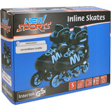 VEDES Inliner mit ABEC 7 Kugellagern Größe 31-34, Inline-Skates blau