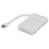 i-tec MySafe USB 3.0 Easy, Laufwerksgehäuse weiß/transparent