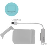 i-tec MySafe USB 3.0 Easy, Laufwerksgehäuse weiß/transparent