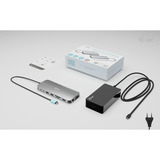 i-tec USB-C Metal Nano 3x Display Dock, Dockingstation aluminium, 2x HDMI, 1x USB-C Vvideo, Power Delivery 140W, Universal Charger 140 W