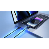 Ansmann USB Typ-C zu Typ-C Daten und Ladekabel schwarz, 2,0 Meter, Laden mit bis zu 60 Watt