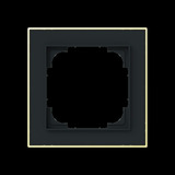 Busch-Jaeger Rahmen einsfach mit Dekorring gold, Retail