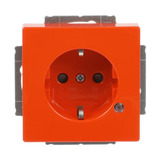 Busch-Jaeger Schutzkontakt Steckdosen Einsatz mit LED Kontrolllicht orange, Retail