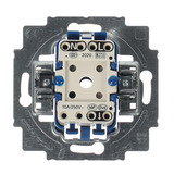 Busch-Jaeger Taster-Einsatz einpoliger Schließer mit Steckklemme, Unterputz, 250 Volt, 10 Ampere blau, Retail