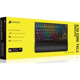 Corsair K70 CORE TKL WIRELESS, Gaming-Tastatur schwarz, DE-Layout, Corsair MLX Red v2