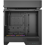 DeepCool CL660, Tower-Gehäuse schwarz/holz, Tempered Glass