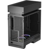 DeepCool CL660, Tower-Gehäuse schwarz/holz, Tempered Glass