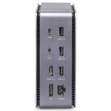 Digitus 14 Port Dockingstation grau/schwarz, HDMI, DP, USB-A, USB-C, USB4, 3,5mm, SD/MicroSD, 8K