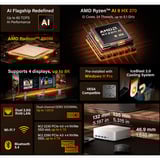 GEEKOM A9 MAX, Mini-PC silber, Windows 11 Pro