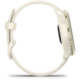 Garmin vívoactive 6, Smartwatch bone/lunargold, 42 mm, Silikon-Armband