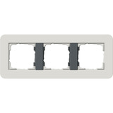 Gira Abdeckrahmen dreifach grau, Retail