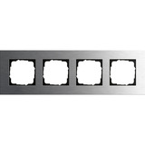 Gira Abdeckrahmen vierfach aus Edelstahl matt gebürstet, Abdeckung edelstahl, Retail