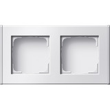 Gira Gehäuse zwei fach Aufputz weiß, Retail