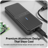  Hyper Drive Next USB4 M.2 PCIe Enclosure, Laufwerksgehäuse schwarz