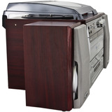 Karcher KA 320, Kompaktanlage holz/silber, Radio, CD, Plattenspieler, Doppelkassettendeck, USB, SD