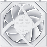 Lian Li UNI FAN TL LCD FLEX 120 Wireless, Gehäuselüfter weiß, 3er Pack mit Controller, 124 mm
