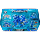 MGA Entertainment Armorsaurs Armor-Up - Triceratops Cobalt, Spielfigur 
