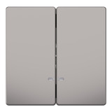 Merten Doppelwippe zweiteilige Wippe für Serien- und Doppeltaster-Einsatz grau, Retail