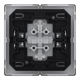 Merten Doppelwippe zweiteilige Wippe für Serien- und Doppeltaster-Einsatz grau, Retail