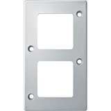 Merten Rahmen zweifach matt senkrecht Typ 480260 mit verschließbaren Befestigungslöchern silber, Retail
