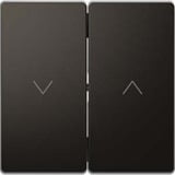 Merten Wippe für Rollladenschalter, einteilige Wippe, lackierter Thermoplast, matt, Typ MEG3855-6034 anthrazit, Retail