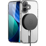 Nevox StyleShell SHOCKFlex, Handyhülle transparent, iPhone 17, kompatibel mit MagSafe