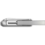 SanDisk Ultra Dual Drive Luxe 256 GB, USB-Stick silber, USB-A 3.2 Gen 1, USB-C 3.2 Gen 1