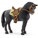 Schleich Horse Club Pura Raza Espanola Stute mit Sattel und Zaumzeug, Spielfigur braun