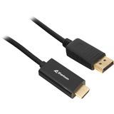 Sharkoon Adapterkabel Displayport 1.2 > HDMI 4K schwarz, 2 Meter