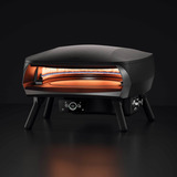 Witt Pizzaofen ETNA Rotante 16" Control Mat Black schwarz (matt), für Pizzen bis ca. Ø 40cm, rotierender Pizzastein