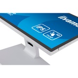 iiyama ProLite T2452MSC-W1, LED-Monitor 61 cm (24 Zoll), weiß/schwarz, FullHD, IPS, Touchscreen