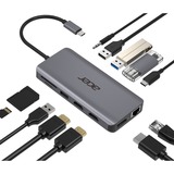 Acer 12-in-1 Type C Dongle, Dockingstation silber, HDMI, USB-A