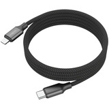 Ansmann Magnetisches USB Typ-C auf Lightning Ladekabel schwarz, USB-C / Lightning