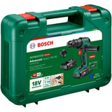 Bosch Heimwerken & Garten Akku-Schlagbohrschrauber AdvancedImpact 18V-80 QuickSnap grün/schwarz, 2x Li-Ionen Akku 2,5Ah, Koffer, POWER FOR ALL ALLIANCE