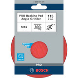 Bosch PRO Backing Pad, Gummi-Schleifteller Ø 115mm schwarz, weich, für Winkelschleifer