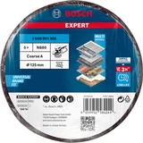 Bosch Professional Expert Vliesscheibe N880 Grob A, Ø 125mm, Schleifblatt braun, 5 Stück, für Exzenterschleifer