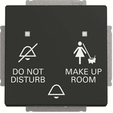 Busch-Jaeger Klingeltaster Einzelgerät Do Not Disturb Make Up Room schwarz, Retail