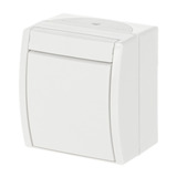 Busch-Jaeger Kreuzschalter 2601/7 W-54 weiß (matt), Retail