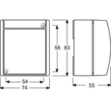 Busch-Jaeger Kreuzschalter 2601/7 W-54 weiß (matt), Retail