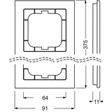 Busch-Jaeger Rahmen 5-fach 1725-284 Retail