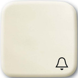 Busch-Jaeger Wippe weiß mit Symbol Klingel weiß, Retail