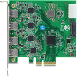 DeLOCK PCI-E x4 Karte zu 4 x USB-A 5 Gbps Dual Channel, Schnittstellenkarte 