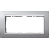 Gira Abdeckrahmen zweifach ohne Montagerahmen für rws Event, Abdeckung aluminium, Retail